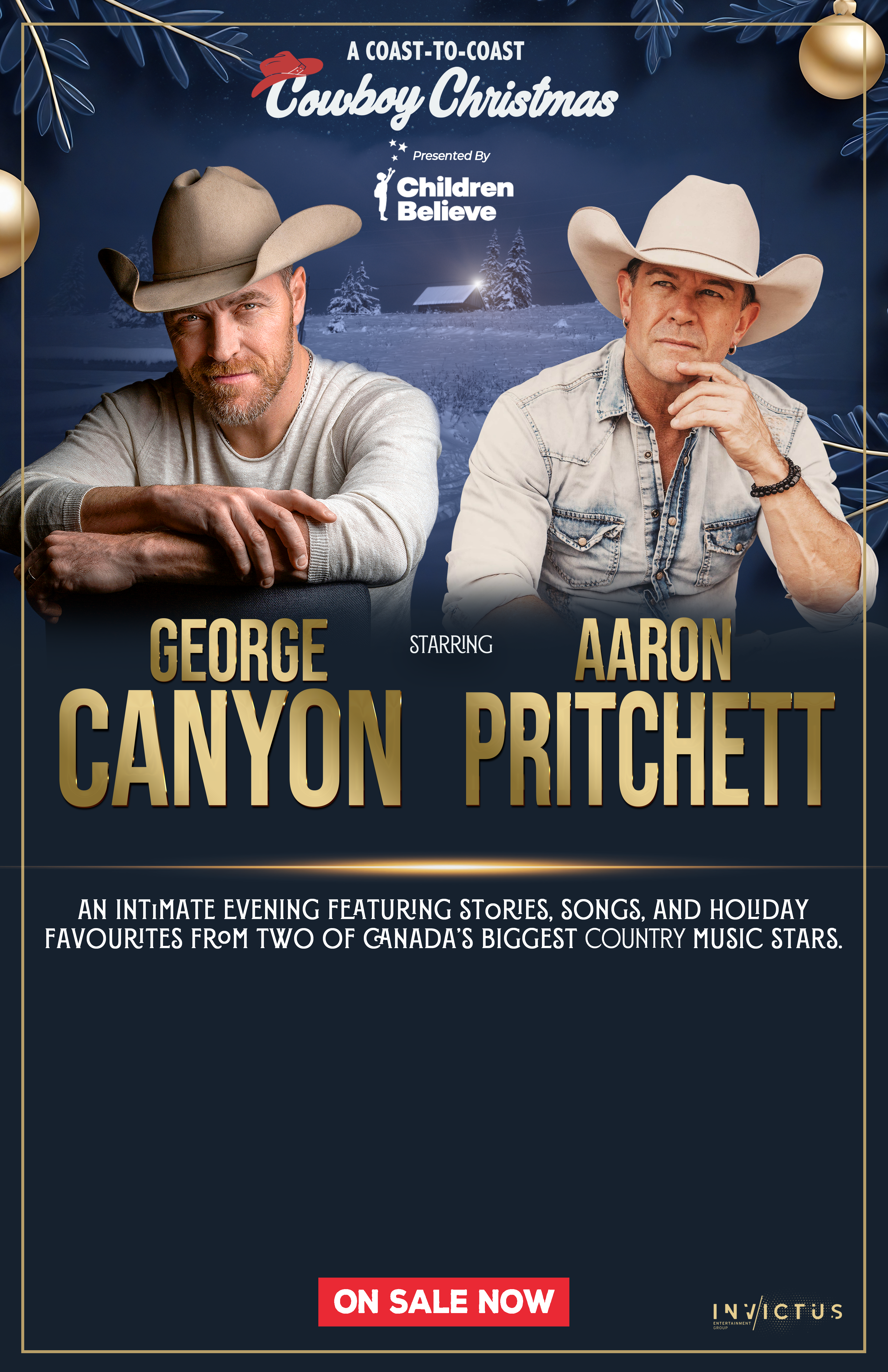 SOLD OUT - A Coast to Coast Cowboy Christmas with George Canyon & Aaron Pritchett (Sat)